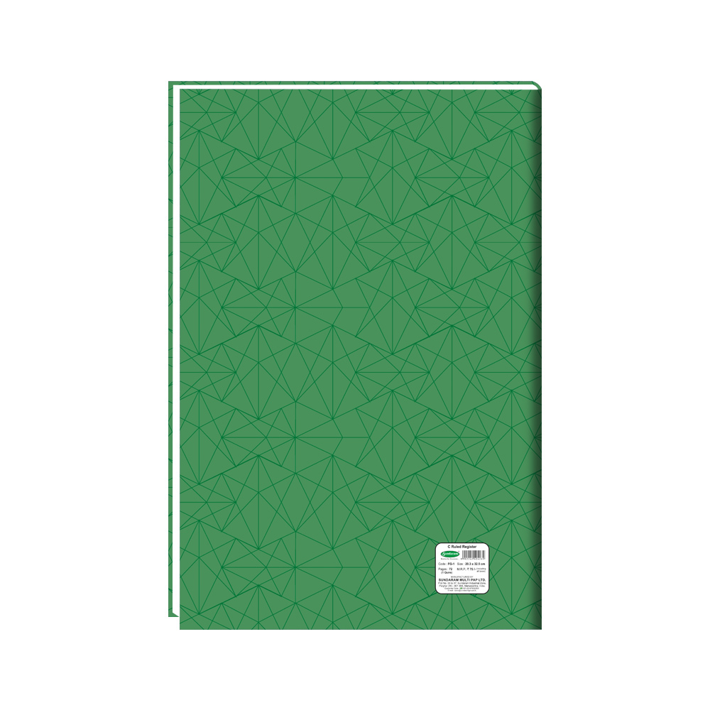 C Ruled Register (1 Quire) 72 Pages Center Stiched
