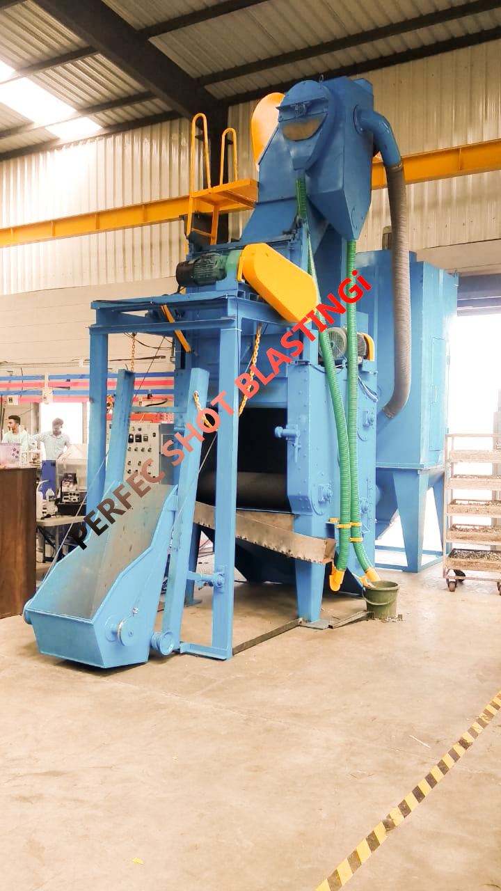 Blue Green Tum Blast 27 X 36 Loader Type Shot Blasting Machine