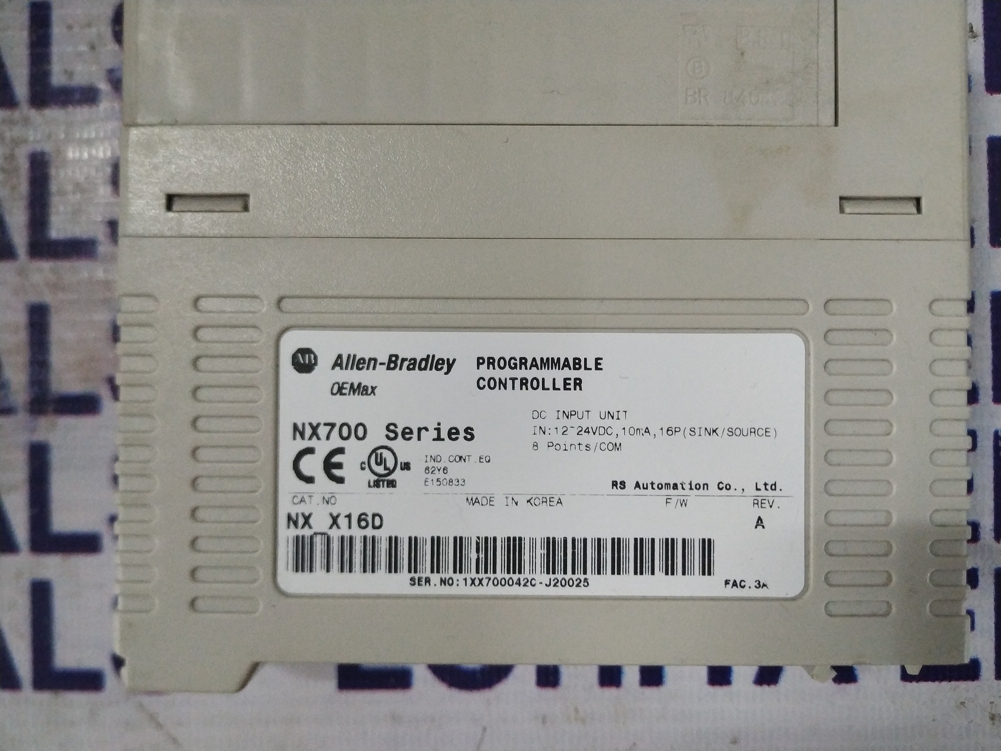 Allen Bradley Dc Input Module Nx X16d