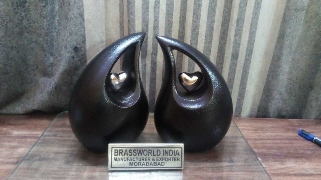 Tear Drop Aluminium Adult Cremation Urn Funeral Supplies