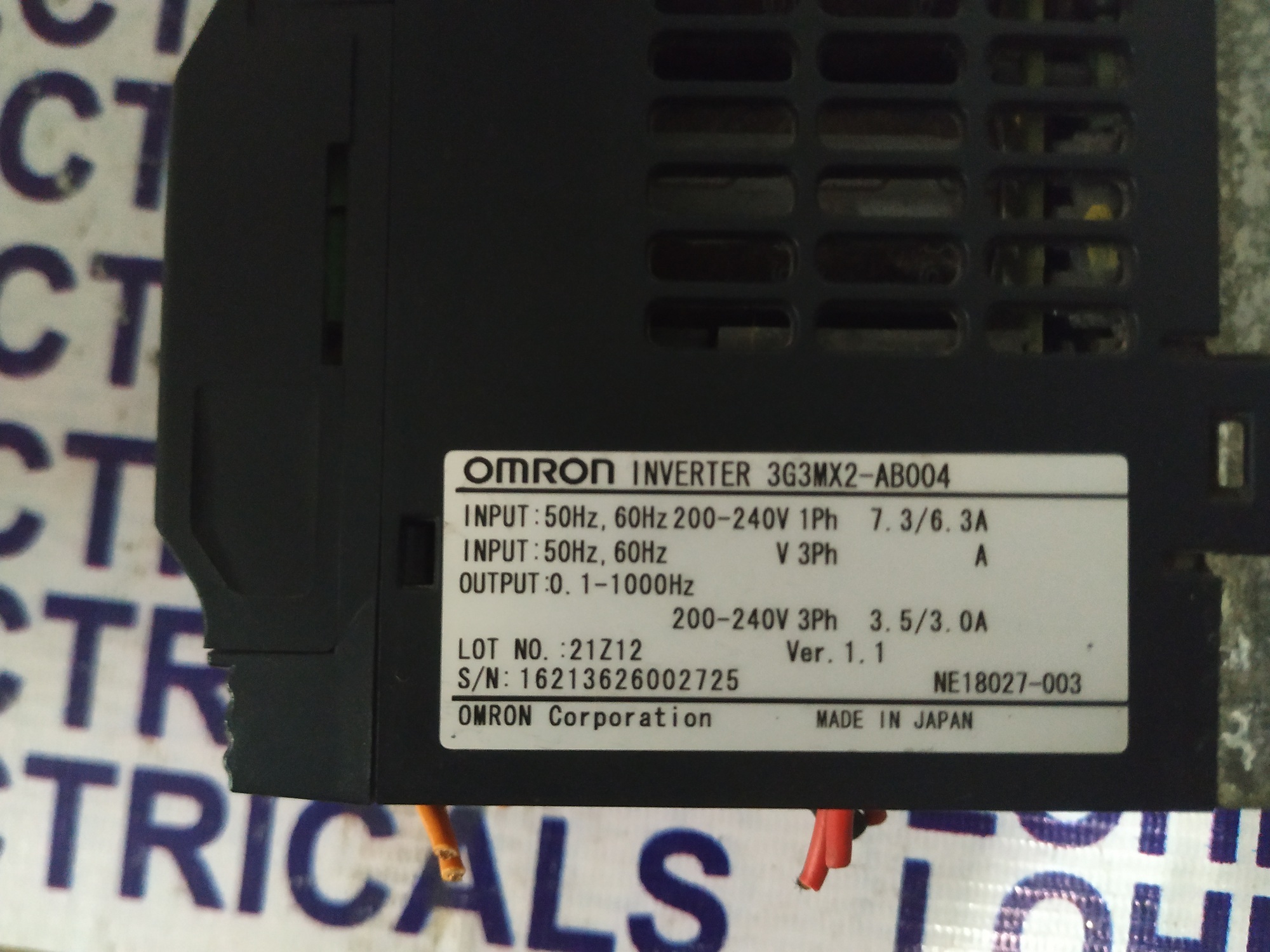 Omron Inverterdrive 3g3mx2-ab004