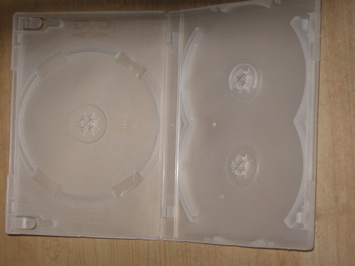 3 IN 1 मिल्की-क्लियर DVD लाइब्रेरी केस
