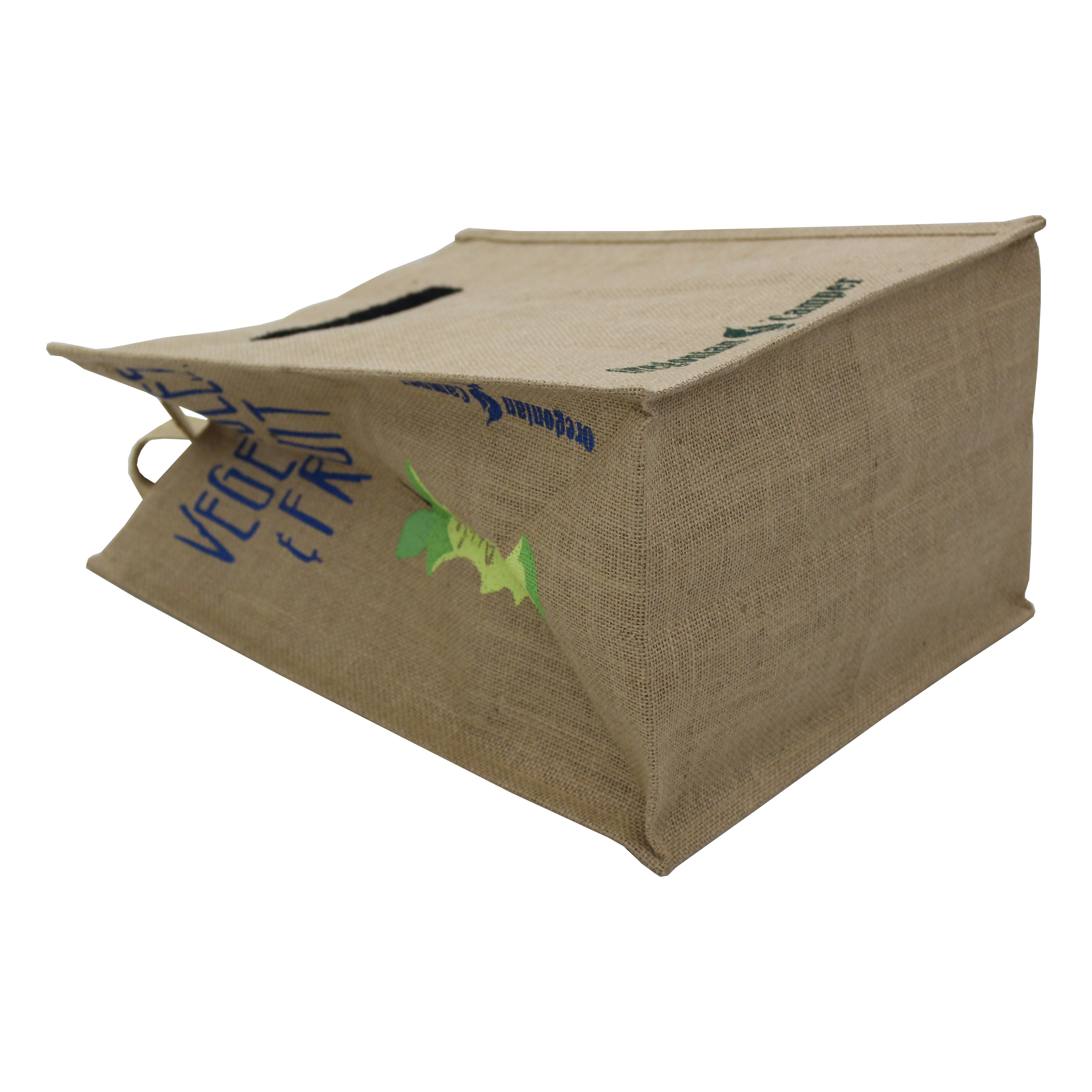 Natural Pp Laminated Jute Bag With Web Handle