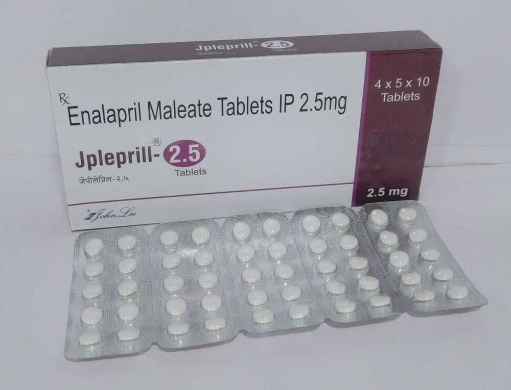 Enalapril Maleate Tablets - 2.5mg, 5mg, 10mg | Treats High Blood Pressure & Congestive Heart Failure for Adults & Children (1+ Month)
