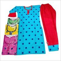 Different Colour Available Ladies Multicolor Kurti With Salwar Set