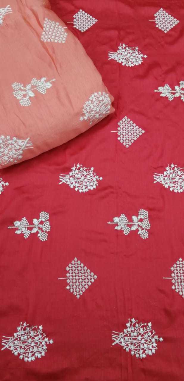 Embroidery Fancy Fabric - Dyable Thread On Soft Fancy Fabric, Various Lengths Available | Light Weight, Warm, Embroidered Texture