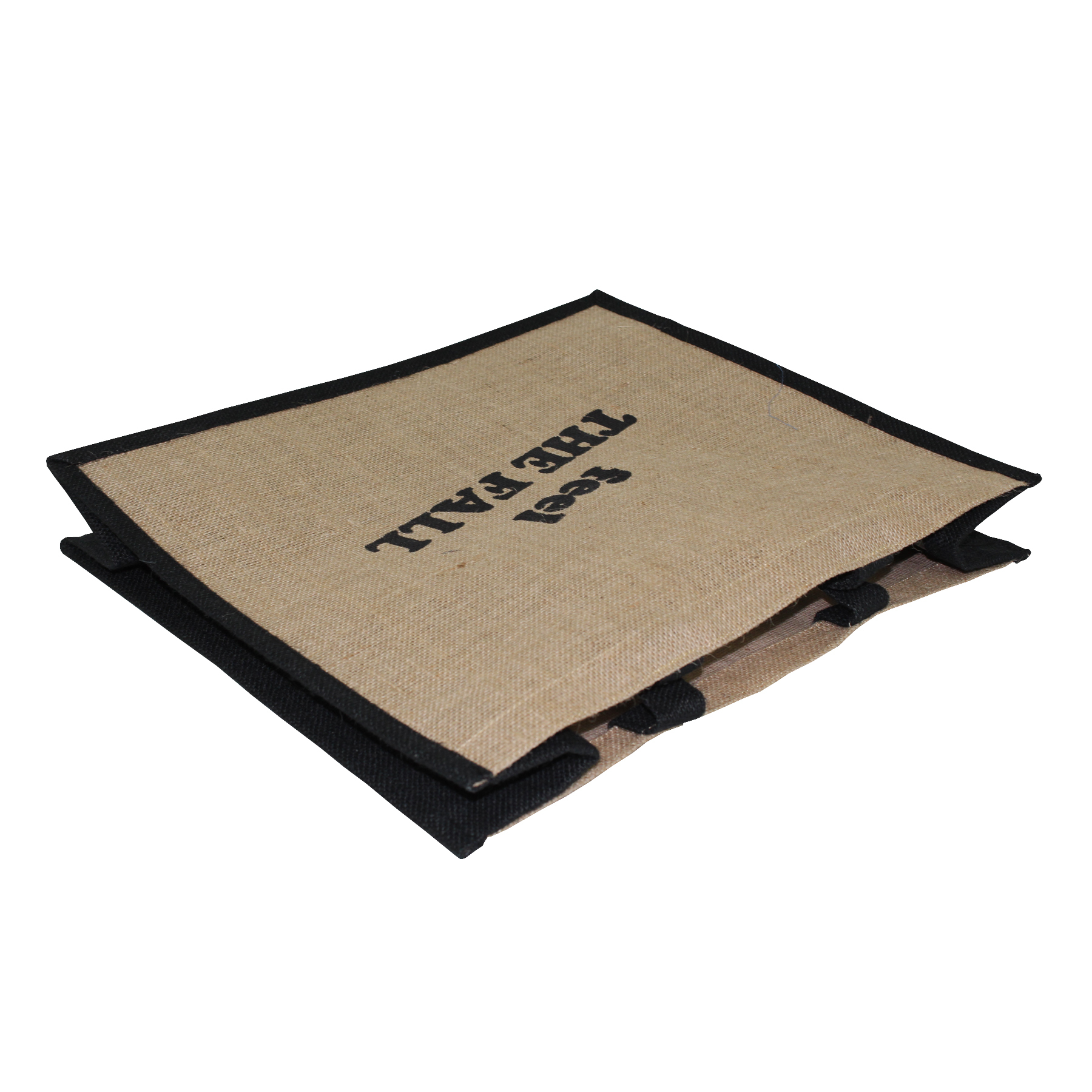 Natural Pp Laminated Jute Tote Bag With Web Handle