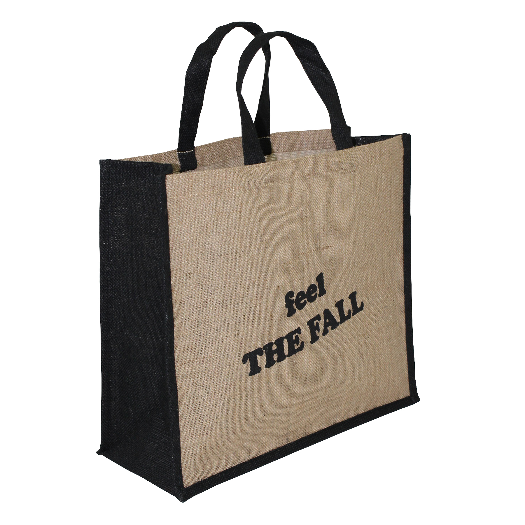 Natural Pp Laminated Jute Tote Bag With Web Handle