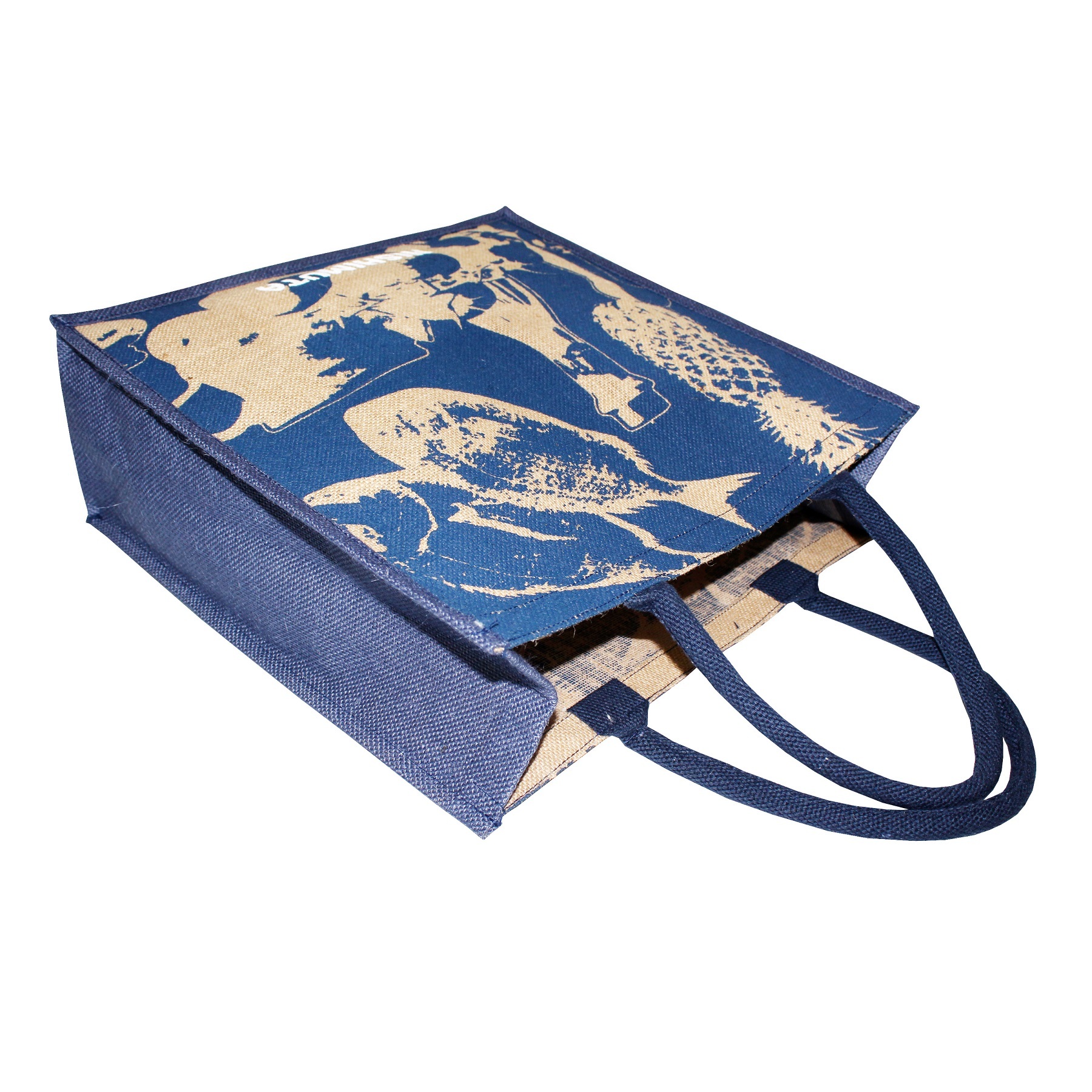 Available In All Color Pp Laminated Jute Bag With Padded Rope Handle
