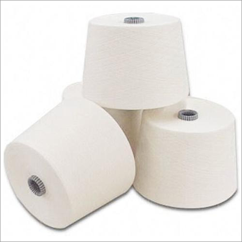 Spun Polyester White Yarn