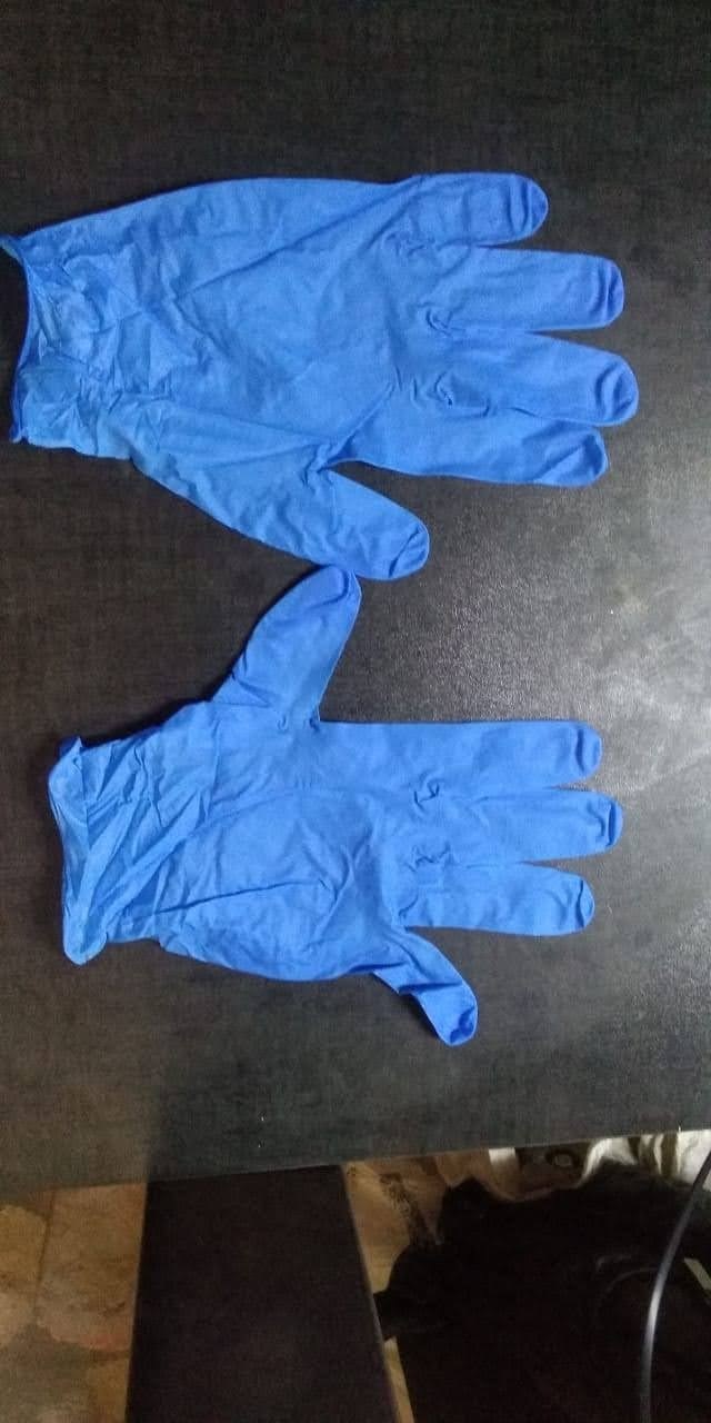 Blue Waahite Nitrile Latex Exam Gloves