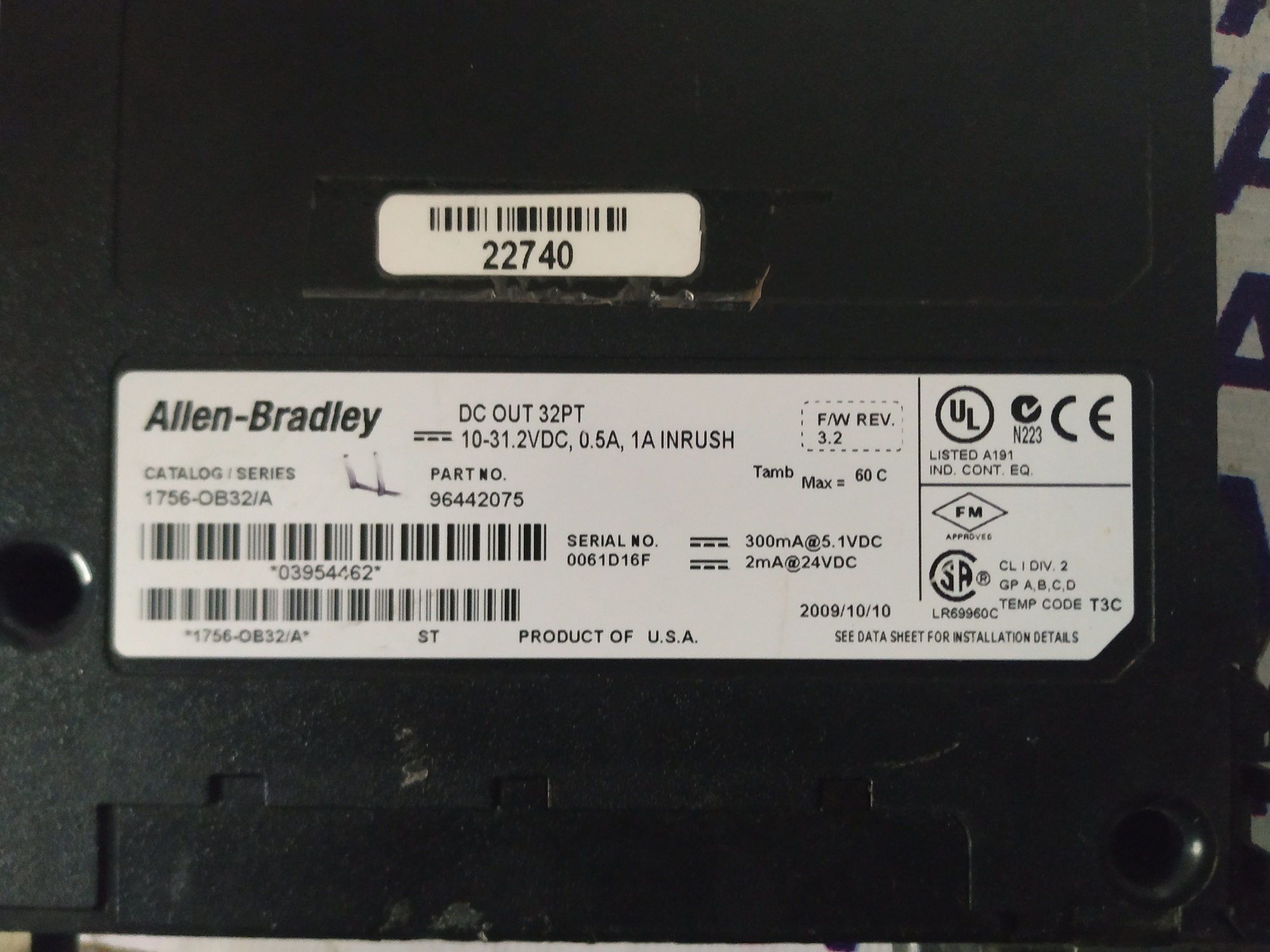 Allen Bradley Dc Output Module 96442075