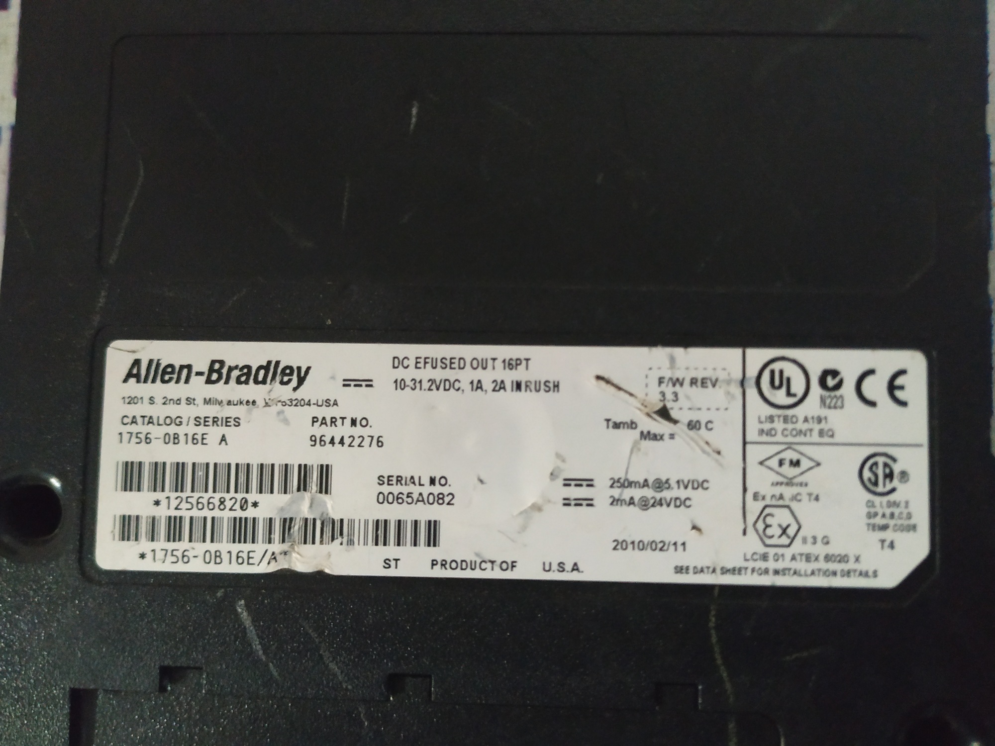 Allen Bradley Output Module 96442276