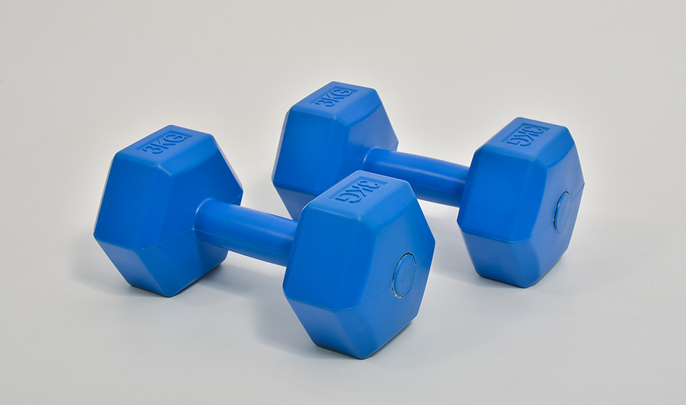 Eco-friendly Material No-toxic Dumbbell Bodybuilding Exercise Hex Concrete Dumbbell
