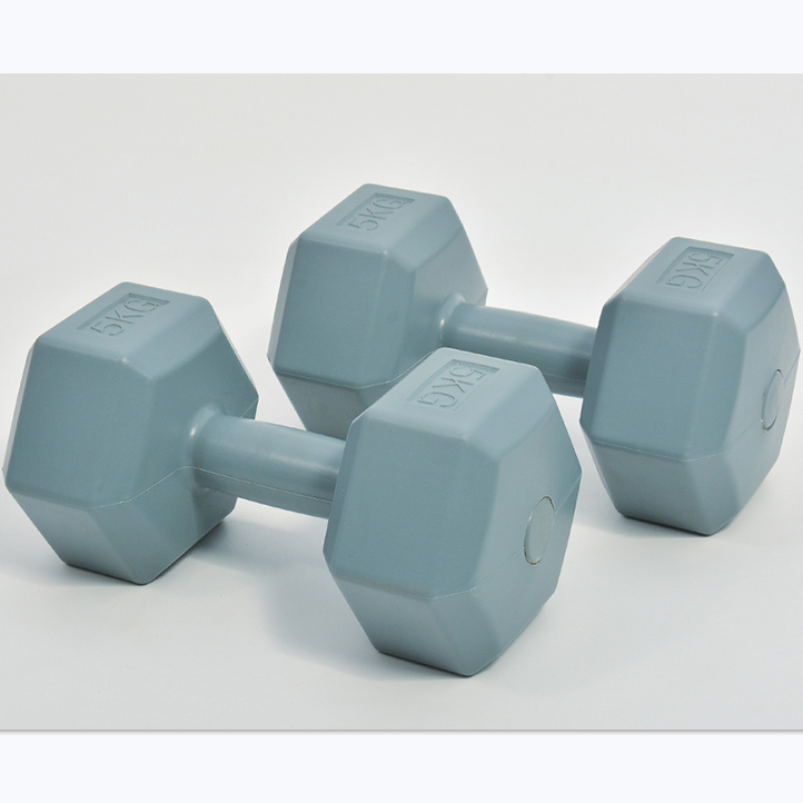 Eco-friendly Material No-toxic Dumbbell Bodybuilding Exercise Hex Concrete Dumbbell
