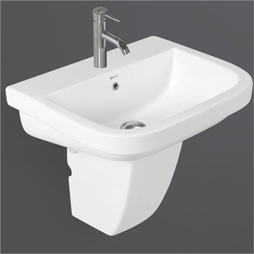 H495 Half Pedestal Wash Basin