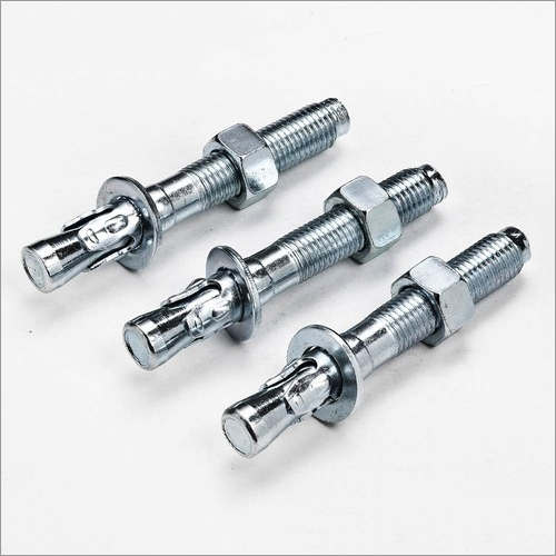Wedge Anchor - Carbon Steel, 3/8 Inch Diameter, Heavy-Duty Load Capacity - Rust-Resistant, Quick Installation