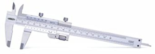 Insize Vernier Caliper - Stainless Steel, 280 mm Measuring Range | Satin Chrome Plated Reading Surface, Accuracy 0.03 mm, 0.02 mm Resolution
