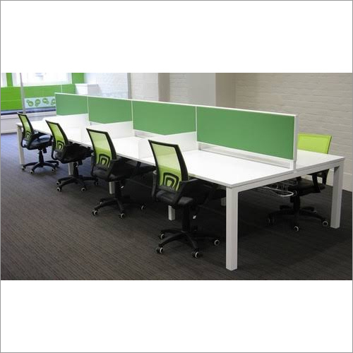8 Person Open Desk Workstation