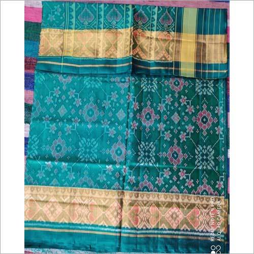 Blue Ladies Single Akkat Patola Saree