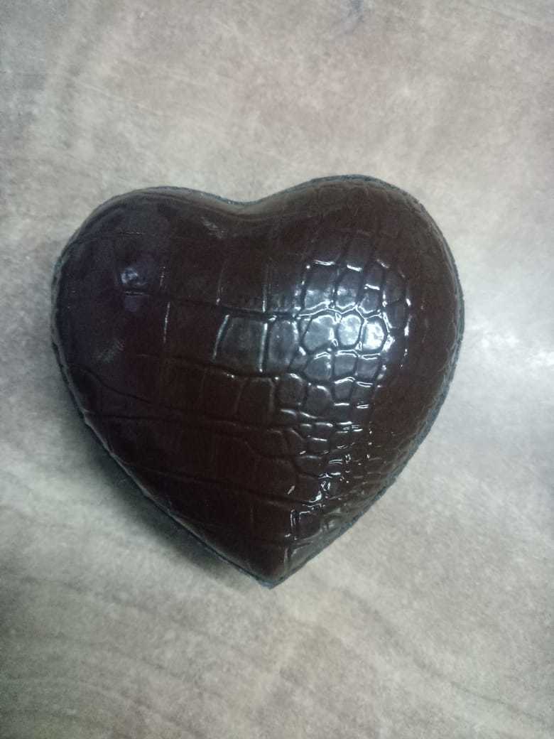 Brass Heart Shaped Black With Silver Paw Pet Urn Funeral Supplies