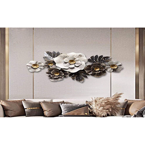 लाइट वेट 50 इंच डेकोरेटिव मेटल वॉल आर्ट