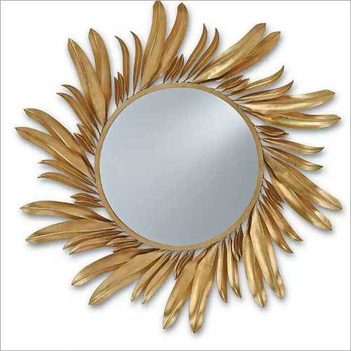 Gold Designer Wall Mirror