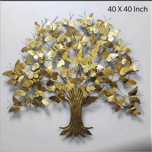 गोल्ड 40 X 40 इंच वॉल ट्री