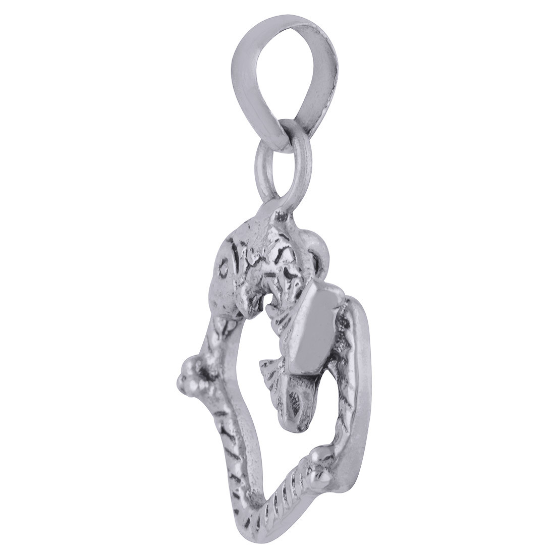 Fish Plain 925 Sterling Solid Silver Pendant Gender: Children