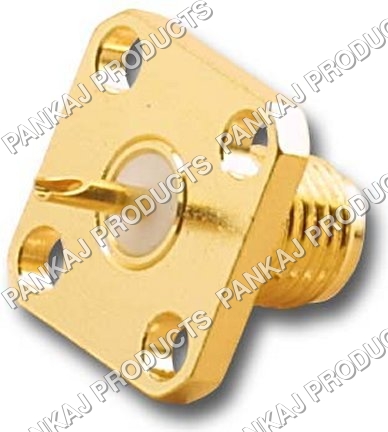 SMA फीमेल स्क्वायर पैनल माउंटिंग