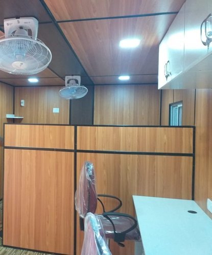 Office Porta Cabin - Ms Material, Customizable Sizes, Any Color, Insulated Design | Portable, Easily Assembled, Multi-purpose Office And Toilet Facilities