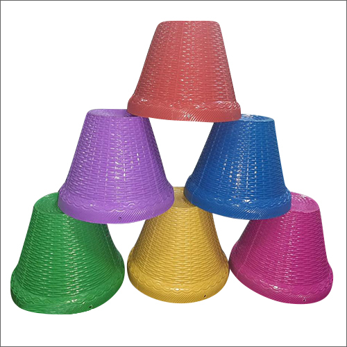 मल्टीकलर प्लास्टिक प्लांट पॉट