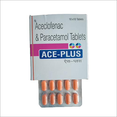 Aceclofenac And Paracetamol Tablets - General Medicines Formulation , Cool and Dry Storage Instructions, Prescribed Dosage