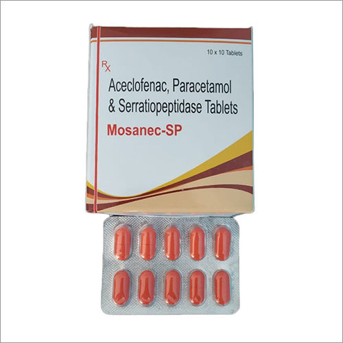 Aceclofenac Paracetamol And Serratiopeptidas Tablets General Medicines