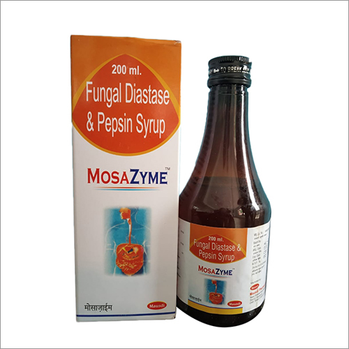 Fungal Diatase And Pepsin Syrup - Liquid Enzyme Supplement | Dosage As Prescribed, For Digestive Health, Store In Cool And Dry Place