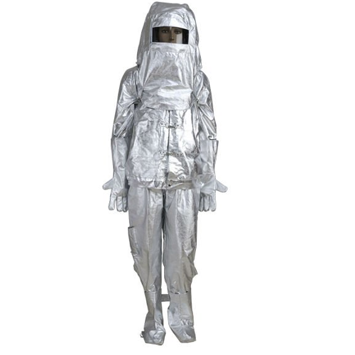 Aluminized Fire Suit - Color: Silver