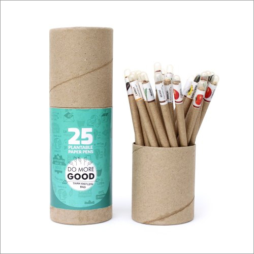 25 पीसी प्लांटेबल इको-फ्रेंडली सीड पेपर पेन बॉक्स