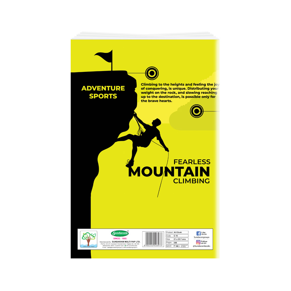 A4 Book 386 Pages Center Pinning