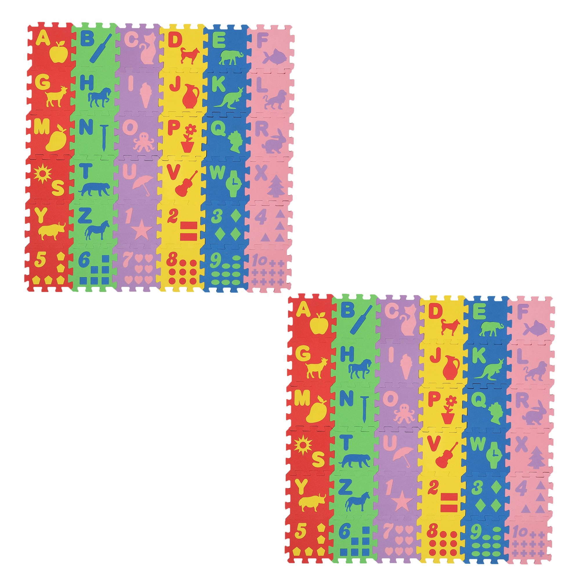 Multicolor Toyz Villa Alphabet And Numbers Eva Foam Non Toxic Puzzle Mat