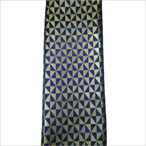  क्विक ड्राई विड्थ 44 इंच लंबाई वाला 10 मीटर नेवी ब्रोकेड डबल ज़री फ़ैब्रिक