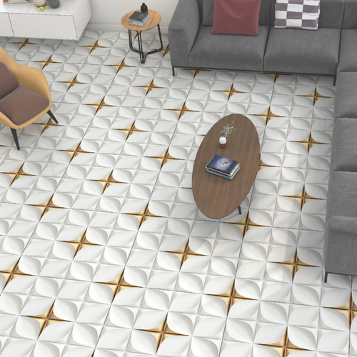 सिरेमिक 3 डी कलेक्शन ग्लेज़ेड विट्रिफाइड टाइल्स