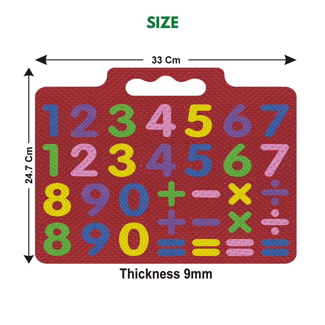 Multicolor Learn And Play With Eva Foam Numeric Learning Board