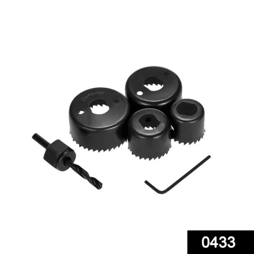 Black 0433 Hole Saw Set Drill Bit Set