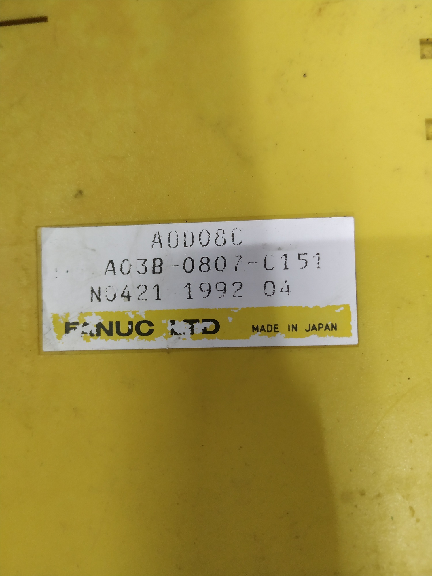 Fanuc Output Module A03b-0807-c1s1