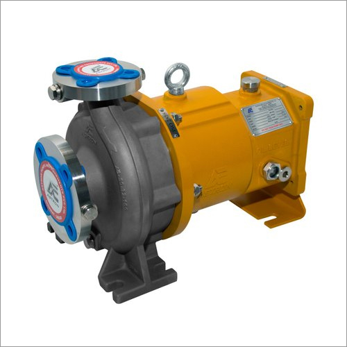 Ampb Series Chemical Transfer Pump - Stainless Steel, 50x32x160 Mm, Golden Yellow | 100 M3/hr Flow Rate, 80m Head, Max Pressure Pn16/pn25, Close Impeller
