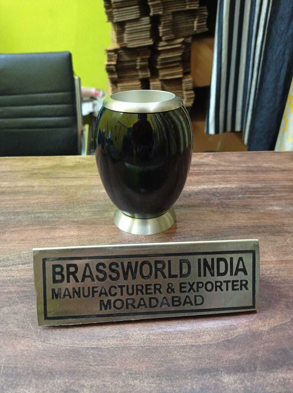 Brass Creation Tea Light With Golden Paw Engraved Urn Funeral Supplies
