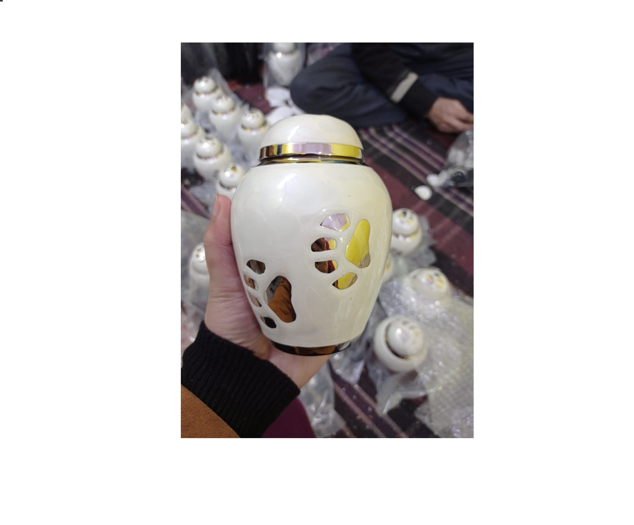 Onyx Brass Pet Paw Full Size Urn Funeral Supplies