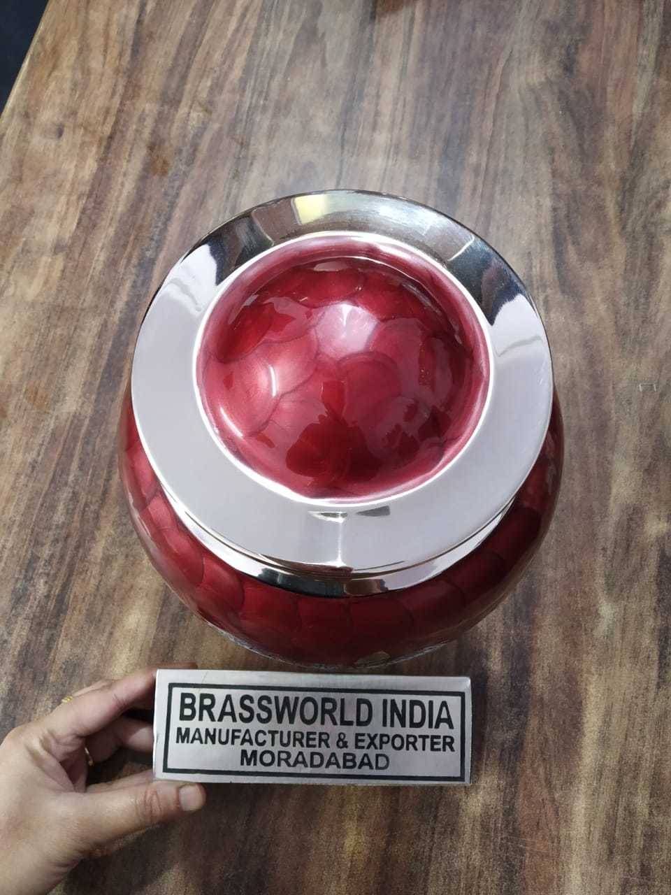 Blessing Bird Engraved Golden Cremation Urn Funeral Supplies