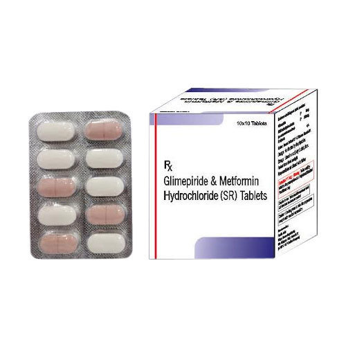 Glimepiride Metformin Tablets - Oral Diabetes Medicine for Blood Sugar Control | Dosage as Per Doctor's Advice, Suitable for Adults, Aged Persons, and Women, Store in Dry Place