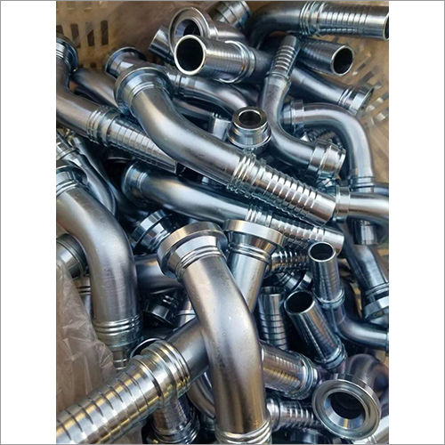 Silver Industrial Hydraulic Hose Fitting